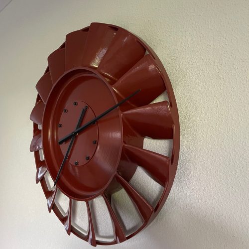 Lüfterrad-Wanduhr